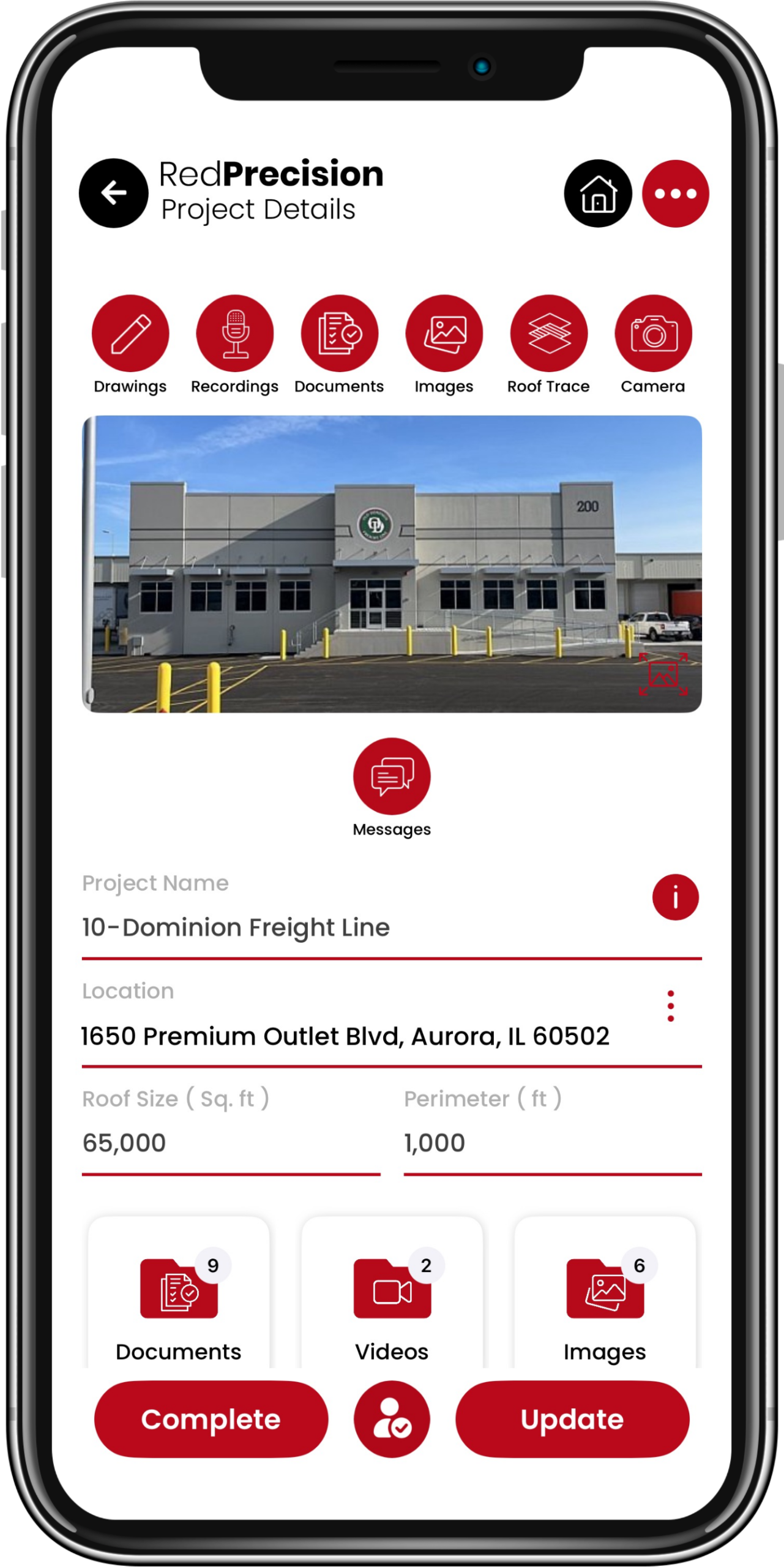 Project Management Precision Construction Measurement & Project App | Red Precision